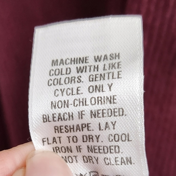 Brandy Melville Dress One Size OS Maroon Spaghetti Straps Slip Mini Ribbed Stre - Picture 4 of 7